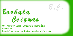 borbala csizmas business card